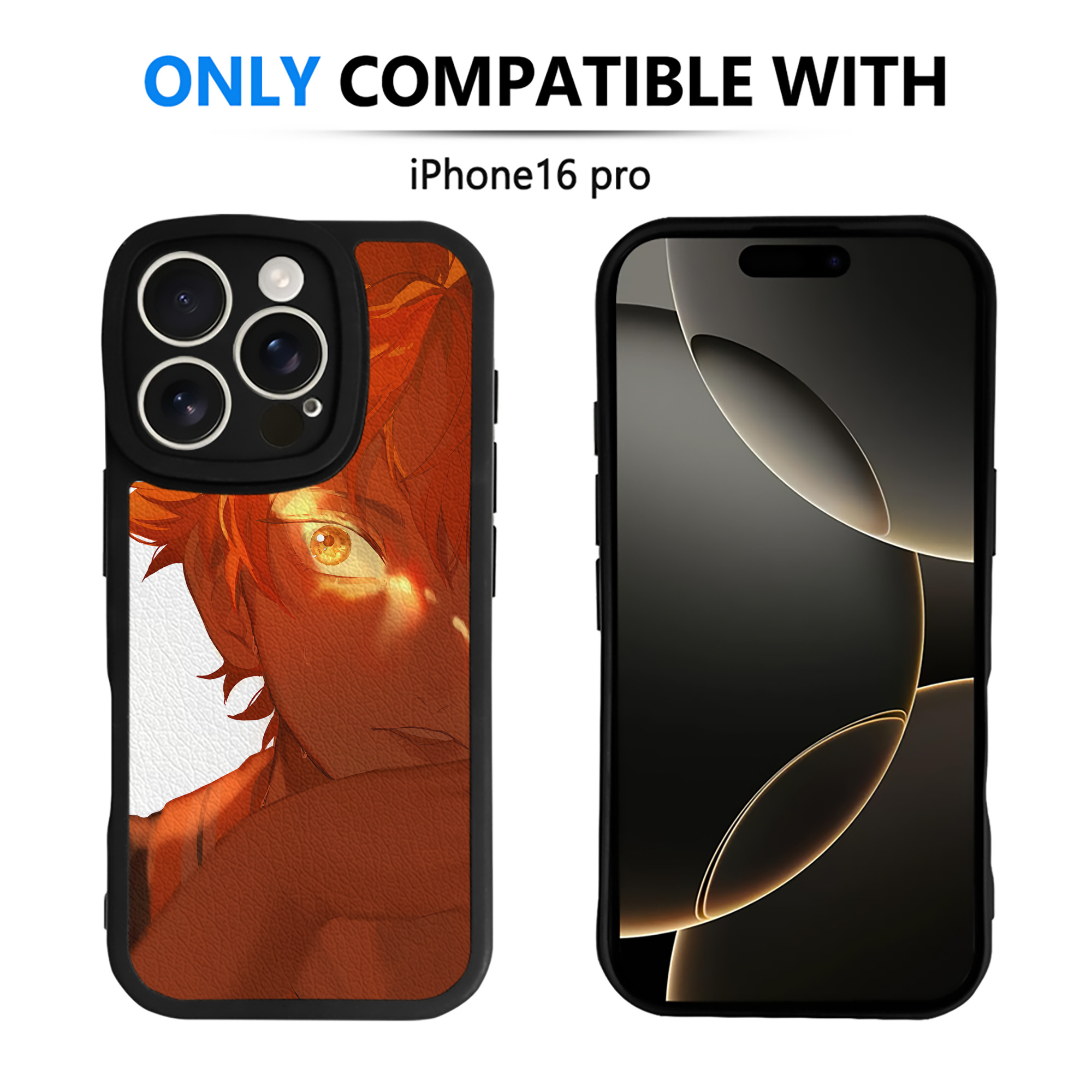 （画像用） ハイキュー!! Haikyu!! 【iPhone 16シリーズ対応】シリコンスマホケース（レザー調） 材質：シリコン